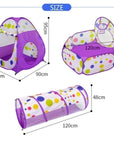 Portable 3 In1 Baby Tent Kid Crawling Tunnel Play Tent House Ball Pit Pool Tent Children Play House Wigwam Girls Boy Room Decor