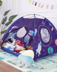 Portable Kids Space Planet Rocket Toys Tent Foldable Folding Children Play House Castle Tent Wigwam Girls Boy Room Decoration