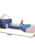 3 In 1 Children Play Tent House Ball Pool Kids Ball Pit Tents With Square Crawl Tunnel Wigwam Tent For Children's Tunnel Pool