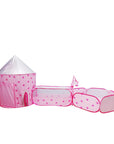 3 In 1 Children Play Tent House Ball Pool Kids Ball Pit Tents With Square Crawl Tunnel Wigwam Tent For Children's Tunnel Pool