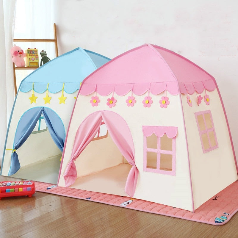 palace tent 1.3M Portable Children's Play Tent Princess House Castle Children Pla –  Bokun trade