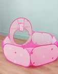 3 In 1 Children Ocean Ball Pool Pit Tent Toys With Tunnel Crawling Portable Foldable Children's Teepee Tents Indoor Outdoor Game