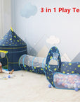 3 in 1 Children Tent House Toy Ball Pool Portable Children Tipi Tents House Ball Pit Pool Tent Kids Removable Tent Gifts