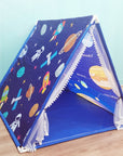 Portable Children's Space Universe Teepee Tents Kids Play House Wigwam Net Yarn Tassel Curtain Anti-mosquito House Game Tent