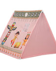 Portable Children's Teepee Tents Kids Play House Wigwam Totem Pole Net Yarn Tassel Curtain Anti-mosquito Game House Game Tent