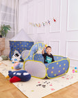 Portable 3 In1 Kid Crawling Tunnel Play Tent House Ball Pit Pool Tent for Children Play House Wigwam Ocean Ball Holder Set
