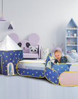 3 In 1 Children Play Tent House Ball Pool Kids Ball Pit Tents With Square Crawl Tunnel Wigwam Tent For Children's Tunnel Pool