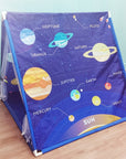 Portable Children's Space Universe Teepee Tents Kids Play House Wigwam Net Yarn Tassel Curtain Anti-mosquito House Game Tent