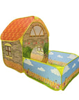 Portable Children's Teepee Tents Kids Pop Up Tents House With Courtyard Garden Crawling Folding Tent Gift for Child Room Decor