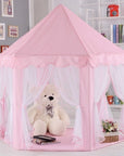 Portable Hexagon Princess Castle Play House Castle Foldable Tent Tulle Wigwam Children's Toys Girls Boy Room Decoration
