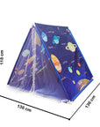 Portable Children's Space Universe Teepee Tents Kids Play House Wigwam Net Yarn Tassel Curtain Anti-mosquito House Game Tent