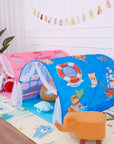 1.4M Portable Toys Tent Play House Kids Baby Foldable Folding Cartoon Small House Tent Children's Bed Tent Girls Boy Room Decor