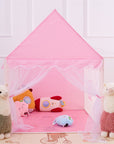 Children's Play Tent Princess House Big House Portable Children's Teepee Tents Anti-mosquito Tassel Screen Window Play Castle