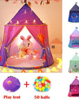 Portable Gradient Color Kids PlayTent Child Baby Toys Fairy House for Children Play Tents for Kids Play Ball Pool Christmas Gift