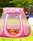 Creative Kids House Ball Pit Pool Toys Tent Portable Children's Teepee Tents Baby Girls Toy Fairy House Princess Play Tent