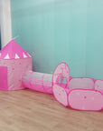 3 In 1 Children Ocean Ball Pool Pit Tent Toys With Tunnel Crawling Portable Foldable Children's Teepee Tents Indoor Outdoor Game