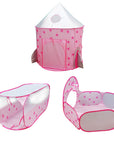 3 In 1 Children Play Tent House Ball Pool Kids Ball Pit Tents With Square Crawl Tunnel Wigwam Tent For Children's Tunnel Pool