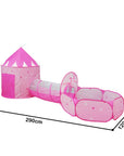 3 In 1 Children Ocean Ball Pool Pit Tent Toys With Tunnel Crawling Portable Foldable Children's Teepee Tents Indoor Outdoor Game