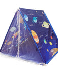 Portable Children's Space Universe Teepee Tents Kids Play House Wigwam Net Yarn Tassel Curtain Anti-mosquito House Game Tent
