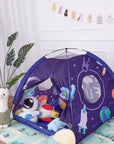 Portable Kids Space Planet Rocket Toys Tent Foldable Folding Children Play House Castle Tent Wigwam Girls Boy Room Decoration