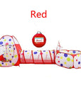 Portable 3 In1 Baby Tent Kid Crawling Tunnel Play Tent House Ball Pit Pool Tent Children Play House Wigwam Girls Boy Room Decor