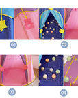 Portable Kids Star Play House Foldable Tent Children Play House Castle Tent Gifts Tents Toy For Kids Children Girl Room Decor