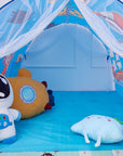 1.4M Portable Toys Tent Play House Kids Baby Foldable Folding Cartoon Small House Tent Children's Bed Tent Girls Boy Room Decor