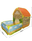 Portable Children's Teepee Tents Kids Pop Up Tents House With Courtyard Garden Crawling Folding Tent Gift for Child Room Decor