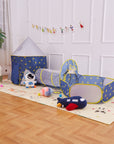 Portable 3 In1 Kid Crawling Tunnel Play Tent House Ball Pit Pool Tent for Children Play House Wigwam Ocean Ball Holder Set