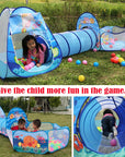 Portable 3 In1 Baby Tent Kid Crawling Tunnel Play Tent House Ball Pit Pool Tent Children Play House Wigwam Girls Boy Room Decor