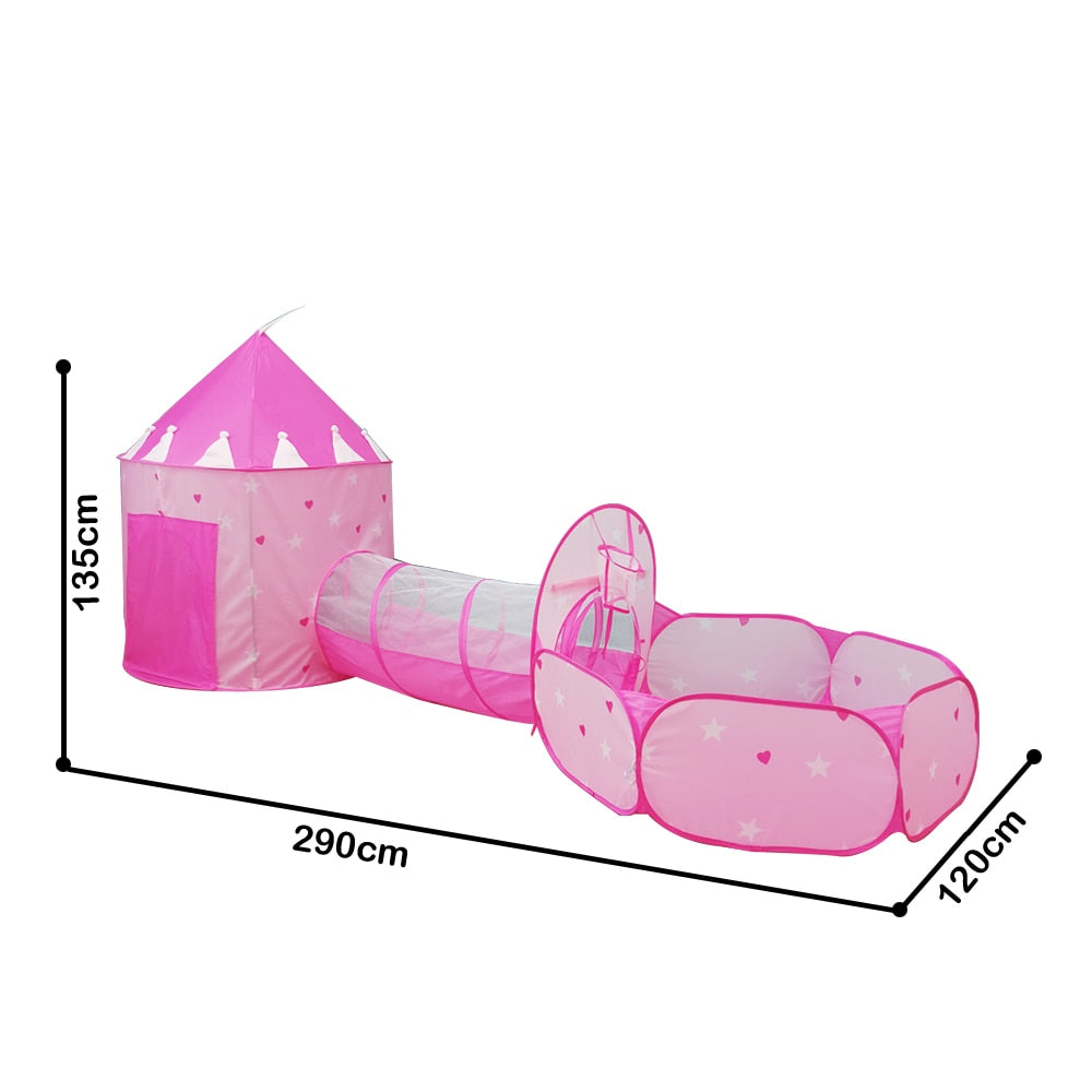 ball pit tent 3 In 1 Children Ocean Ball Pool Pit Tent Toys With Tunnel Crawling Po – Bokun trade